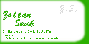 zoltan smuk business card